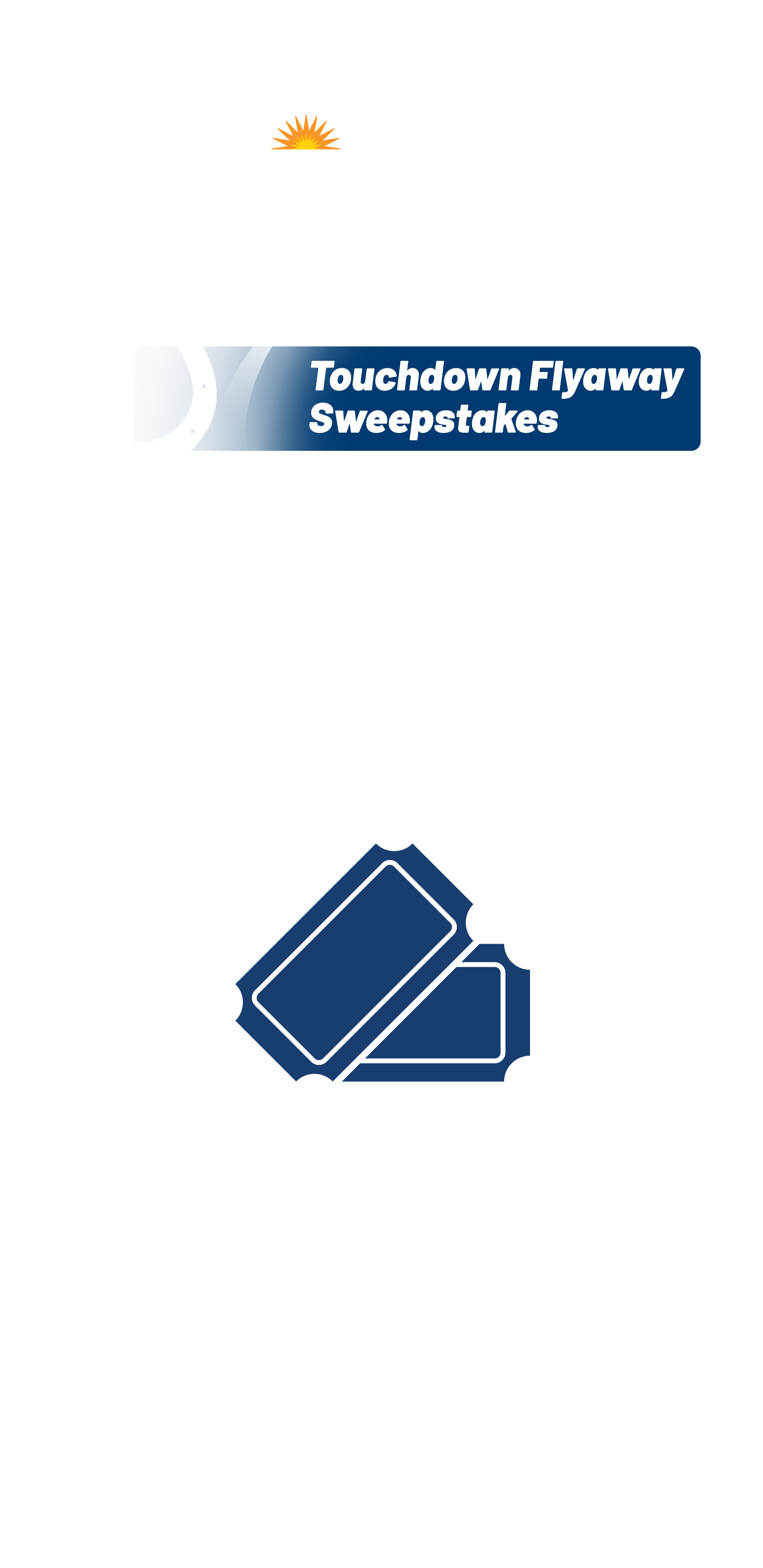 Colts Touchdown Town Flyaway Sweepstakes - enter for a chance to win a trip to an Indianapolis Colts game